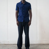 Sustainable Donce de la Sense Cotton-Silk Pique Button-Up, made from 90% cotton and 10% silk for a soft, smooth feel against the skin.
