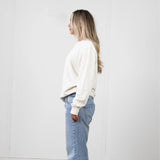 Donce de la Sense French terry sweatshirt, expertly washed and sueded for a light, plush texture and sophisticated style.