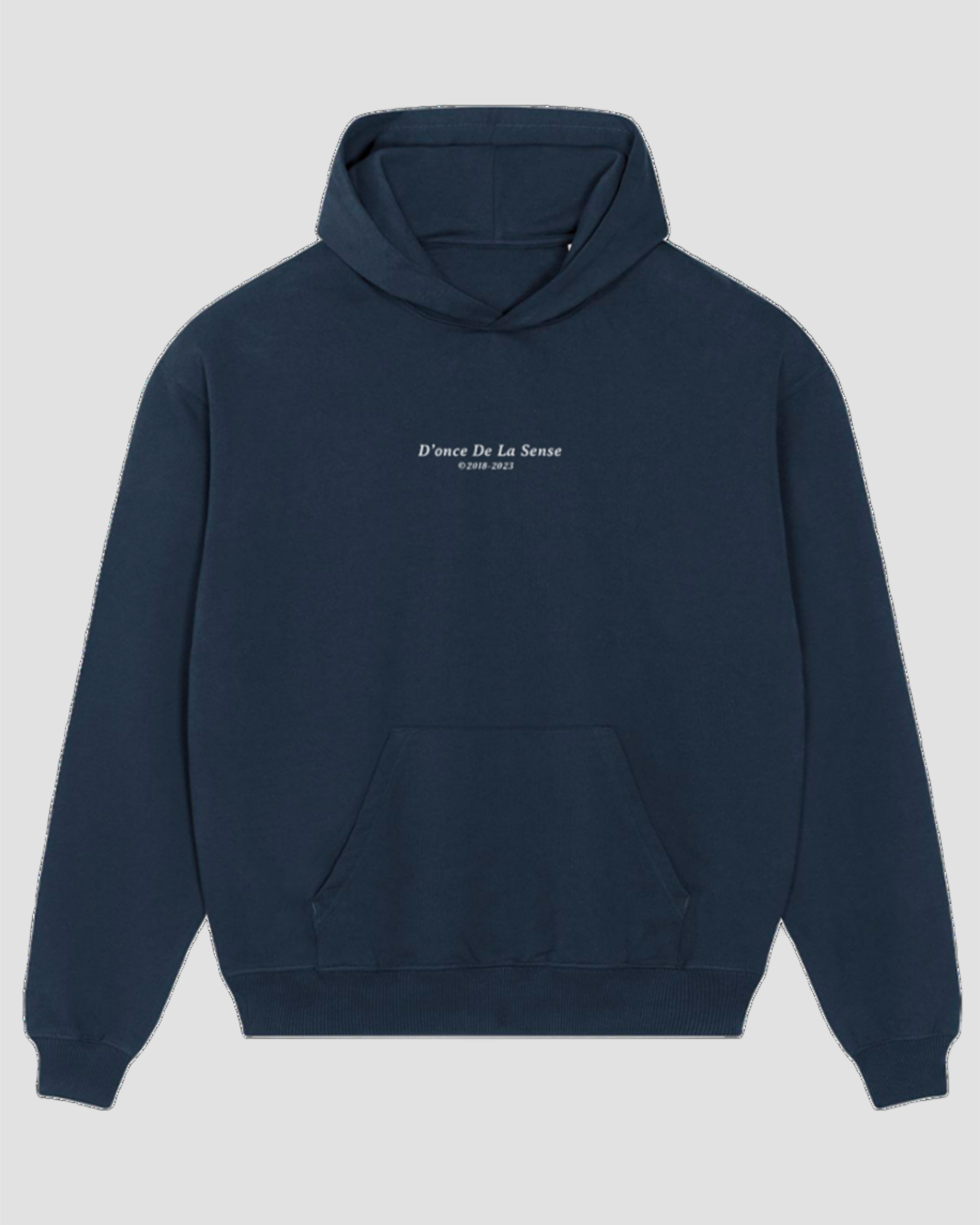 embroidered logo hoodie